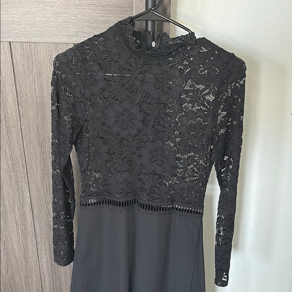 Elegant Black Lace Dress